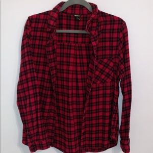 forever21 red and black plaid flannel